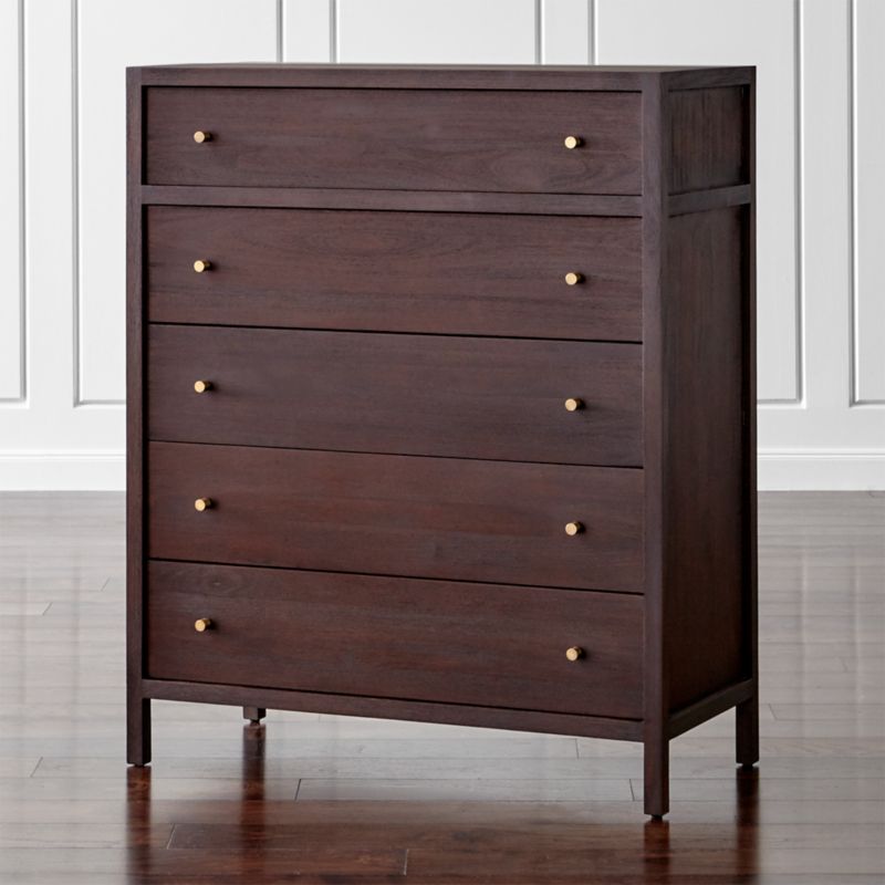 Keane Solid Wood Nightstand with Power Outlet Crate and Barrel